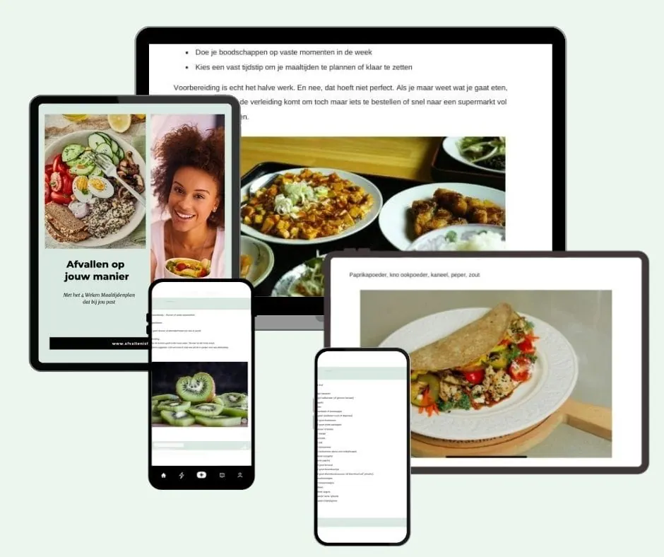 mock up gezond eten
